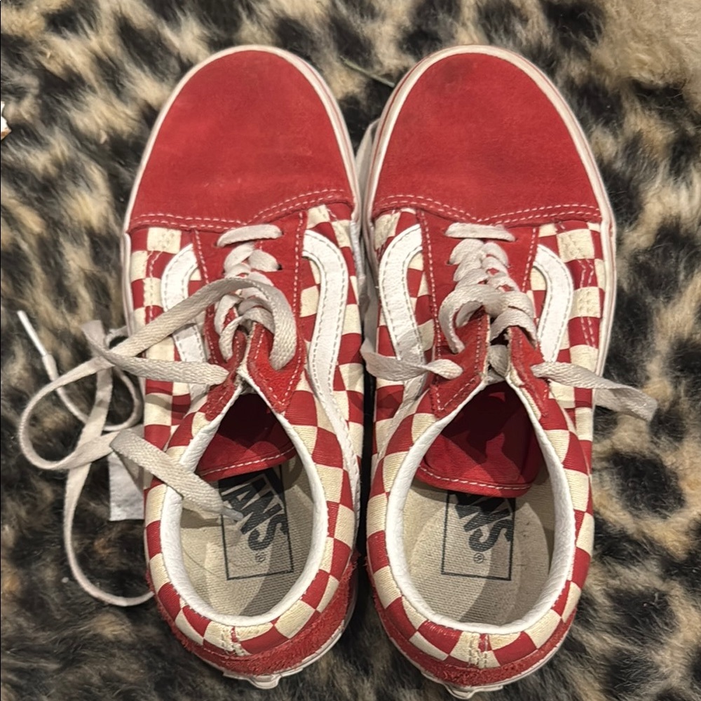 Vans Red and White Checkerboard